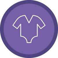 Bodysuit Line Multi Circle Icon vector