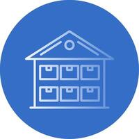 Storage Flat Bubble Icon vector