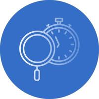 Time Tracking Flat Bubble Icon vector