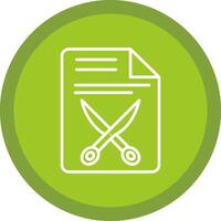 Document Line Multi Circle Icon vector