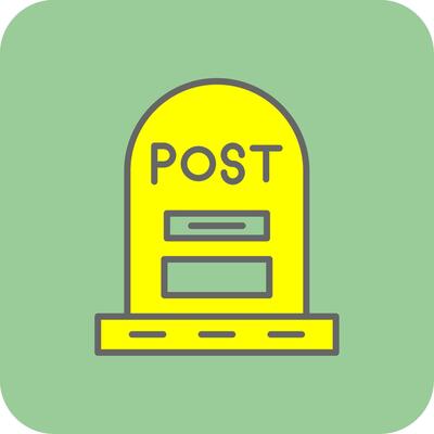 Post Filled Yellow Icon