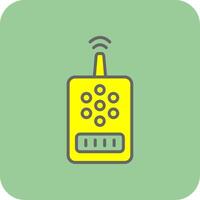 Device Filled Yellow Icon vector