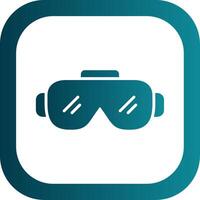 Goggles Filled Yellow Icon vector