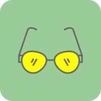 Sunglasses Filled Yellow Icon vector