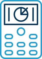 Device Line Blue Two Color Icon vector