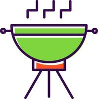 Grill filled Design Icon vector