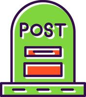 Post filled Design Icon vector