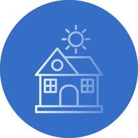 Heating Flat Bubble Icon vector