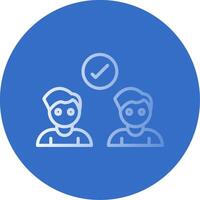 Deal Flat Bubble Icon vector