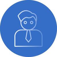 gerente plano burbuja icono vector