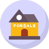 For Sale Flat Bubble Icon vector