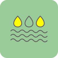 Water Filled Yellow Icon vector