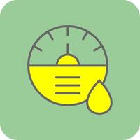 Dial Filled Yellow Icon vector