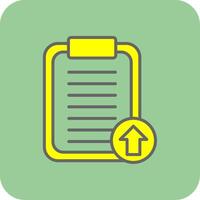 Notepad Filled Yellow Icon vector