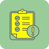 Notepad Filled Yellow Icon vector