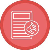 Document Line Multi Circle Icon vector