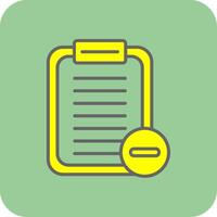 Notepad Filled Yellow Icon vector