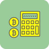 Calculator Calculator Filled Yellow Icon vector