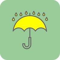 Keep Dry Filled Yellow Icon vector