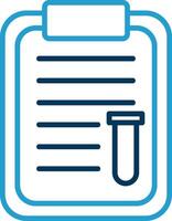 Notes Line Blue Two Color Icon vector