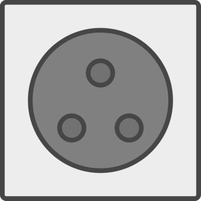 Wall Plug Line Filled Light Icon