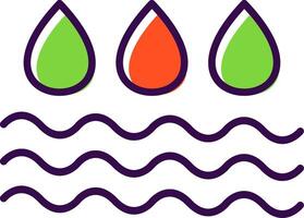 Water filled Design Icon vector