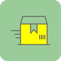 Logistics Filled Yellow Icon vector