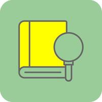 Know How Filled Yellow Icon vector