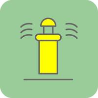 Sprinkler Filled Yellow Icon vector