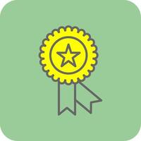 Premium Quality Filled Yellow Icon vector