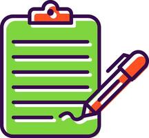 Check List filled Design Icon vector