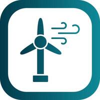 Wind Turbine Glyph Gradient Corner Icon vector