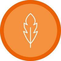 Feather Line Multi Circle Icon vector