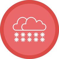 Snow Line Multi Circle Icon vector