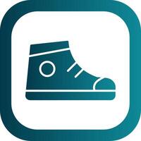 Support Shoes Glyph Gradient Corner Icon vector