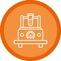 Measuring Device Line Multi Circle Icon vector
