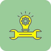 Development Solutions Filled Yellow Icon vector