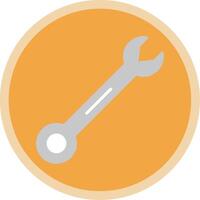 Wrench Flat Multi Circle Icon vector