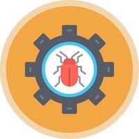 ajuste plano multi circulo icono vector