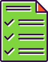 Customs Declaration filled Design Icon vector