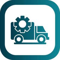 Transportation Management Glyph Gradient Corner Icon vector