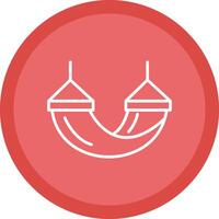 Hammock Line Multi Circle Icon vector