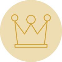 High Quality Content Line Yellow Circle Icon vector