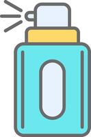 desodorante línea lleno ligero icono vector
