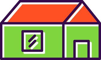 Farm House filled Design Icon vector