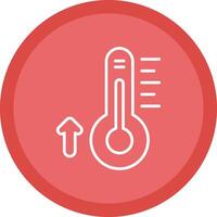 Thermometer Line Multi Circle Icon vector