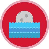 olas plano multi circulo icono vector