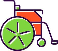 Disabled filled Design Icon vector