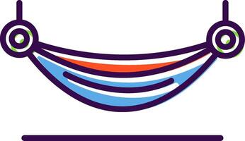 Hammock filled Design Icon vector