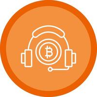 Customer Service Line Multi Circle Icon vector